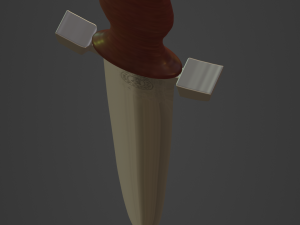 Knife pbr low poly Model 3D