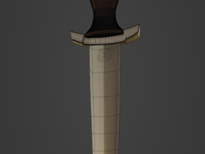 Knife pbr low poly Model 3D