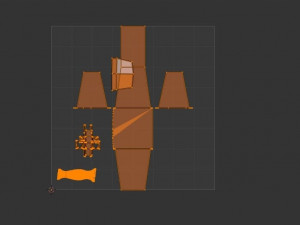 Knife pbr low poly Model 3D