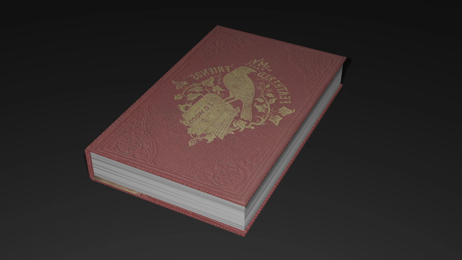 Book 3D Model .c4d .max .obj .3ds .fbx .stl .blend 