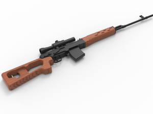 Sniper Rifle 3D Model