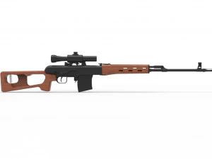 Sniper Rifle 3D Model