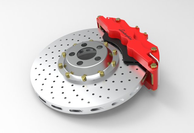 Disc Brake 3D 模型 .c4d .max .obj .3ds .fbx .stl .blend 