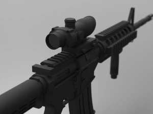 Assault Rifle 3D Model