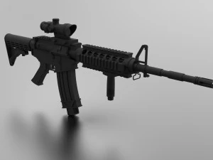 Assault Rifle 3D Model