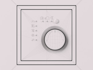 JUNG LS ZERO Thermostats kit 9 items 3D Модель