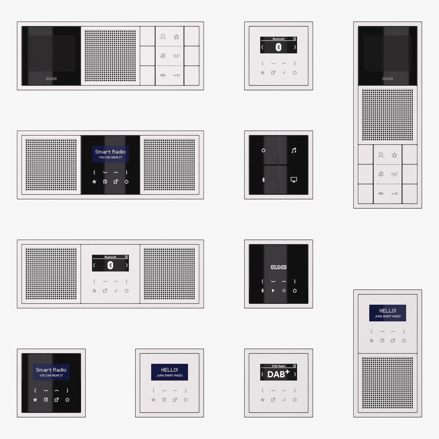 JUNG LS ZERO DOOR COMMUNICATION and SMART RADIO 16 items 3D Model .c4d .max .obj .3ds .fbx .stl .blend 
