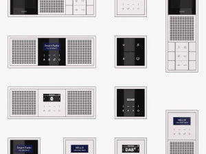 JUNG LS ZERO DOOR COMMUNICATION and SMART RADIO 16 items 3D Model