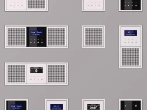 JUNG LS ZERO DOOR COMMUNICATION and SMART RADIO 16 items 3D Model