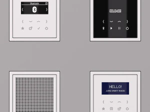 JUNG LS ZERO DOOR COMMUNICATION and SMART RADIO 16 items 3D Model
