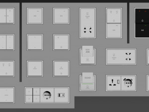 JUNG LS ZERO Hospitality KIT 25 items Model 3D