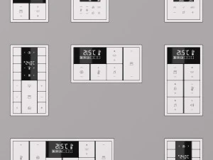JUNG LS ZERO KNX SMART HOME KIT 34 items 3D Model