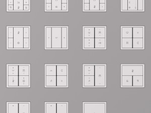 JUNG LS ZERO KNX SMART HOME KIT 34 items Modello 3D