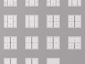 JUNG LS ZERO KNX SMART HOME KIT 34 items 3D Model