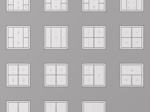 JUNG LS ZERO KNX SMART HOME KIT 34 items Modello 3D