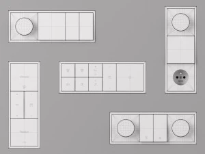 JUNG LS ZERO KNX SMART HOME KIT 34 items 3D Model