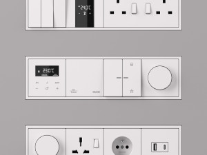 JUNG LS ZERO KNX SMART HOME KIT 34 items Modello 3D