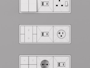 JUNG LS ZERO KNX SMART HOME KIT 34 items Modello 3D
