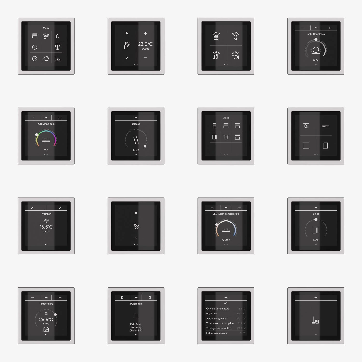 JUNG LS ZERO LS TOUCH - the smart KNX kit 54 items 3D Model .c4d .max .obj .3ds .fbx .stl .blend 