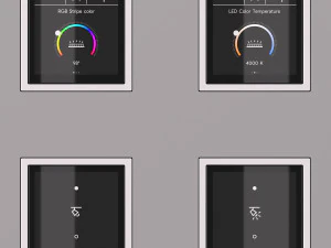 JUNG LS ZERO LS TOUCH - the smart KNX kit 54 items 3D Model