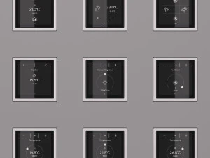 JUNG LS ZERO LS TOUCH - the smart KNX kit 54 items 3D Model