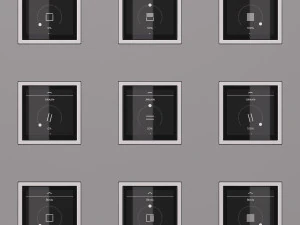 JUNG LS ZERO LS TOUCH - the smart KNX kit 54 items 3D Model