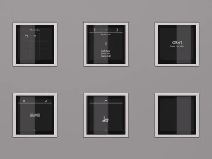 JUNG LS ZERO LS TOUCH - the smart KNX kit 54 items 3D Model
