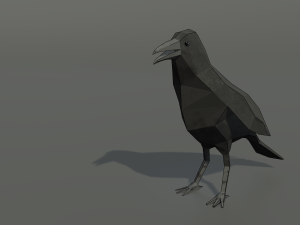 Raven Animation Loupoly 3D मॉडल