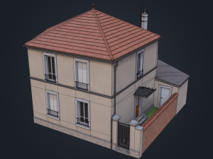 Paris suburban house - AVH Modelo 3D