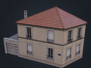 Paris suburban house - AVH Modelo 3D