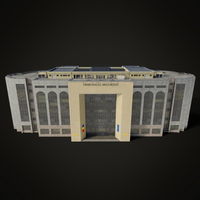 City courthouse - BUH Modèle 3D .c4d .max .obj .3ds .fbx .stl .blend 