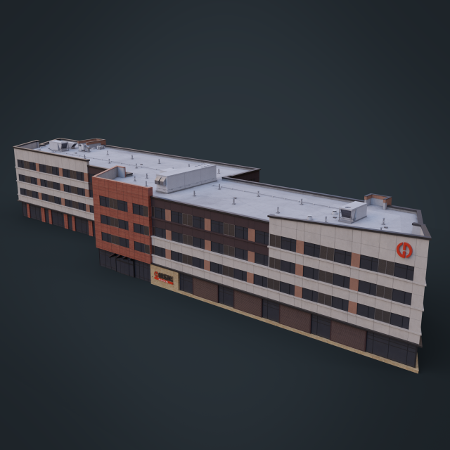 American Origin Hotel Red Rocks - DEN Modello 3D .c4d .max .obj .3ds .fbx .stl .blend 