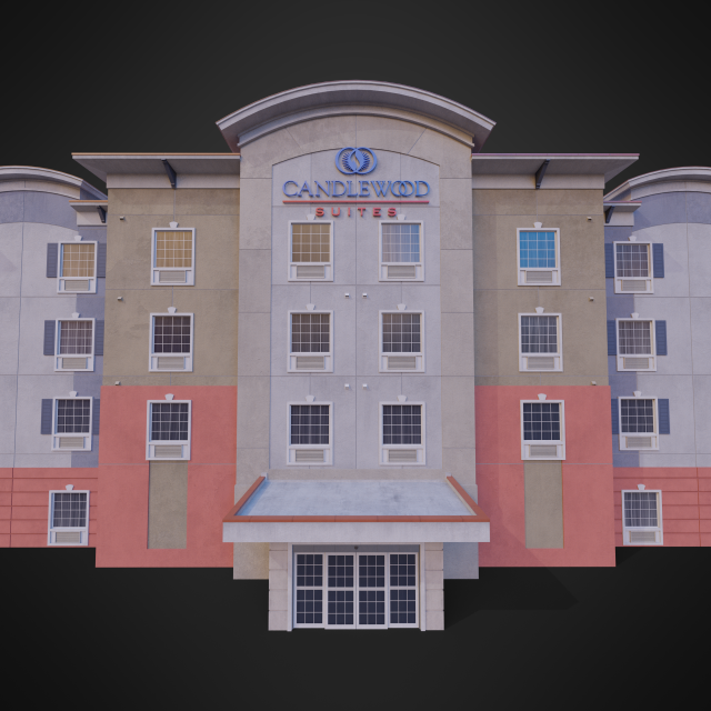 IHG Hotel - AMA 3D Model .c4d .max .obj .3ds .fbx .stl .blend 