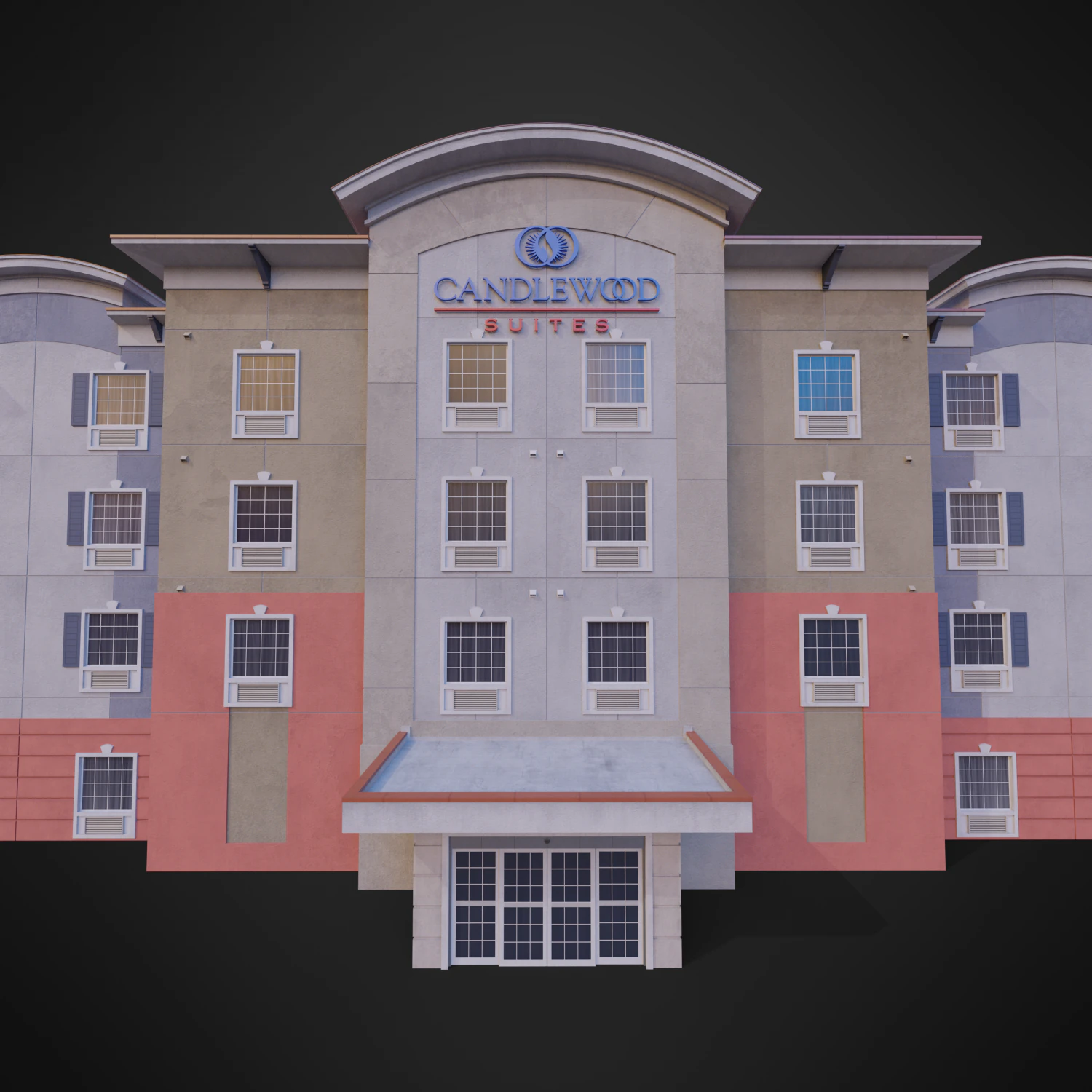 IHG Hotel - AMA 3D Model .c4d .max .obj .3ds .fbx .stl .blend 