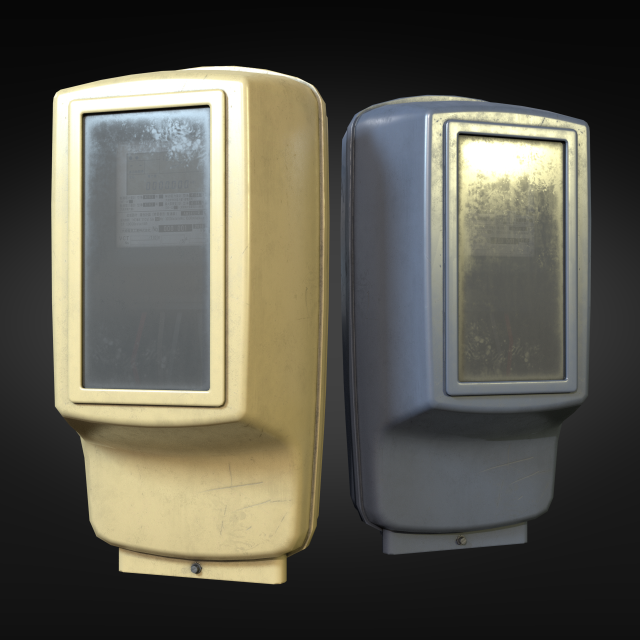 Japanese electricity meter box EMB02 3D Model in Miscellaneous 3DExport