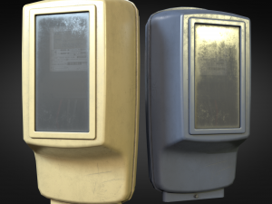 Japanese electricity meter box - EMB-02 3D Model