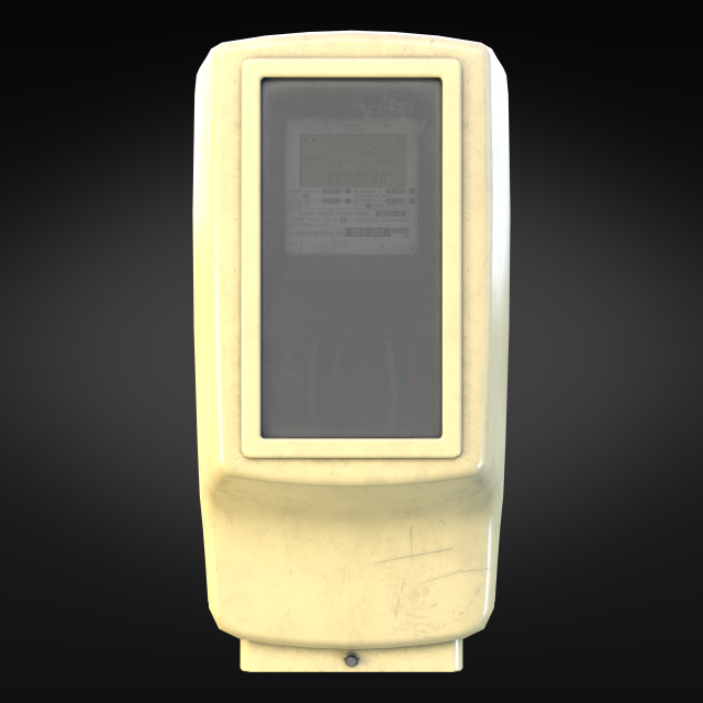 Japanese electricity meter box EMB02 3D Model in Miscellaneous 3DExport
