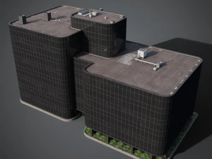 Immeuble de bureaux &agrave; Seattle - RCI Modèle 3D