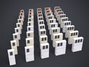 Japanese Electric Boxes - MSB Model 3D