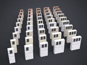 Japanese Electric Boxes - MSB 3D Model