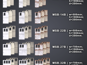 Japanese Electric Boxes - MSB Model 3D