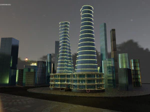 गगनचुंबी इमारत 3D मॉडल