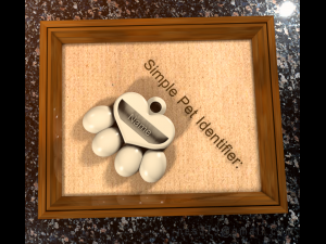 Simple Pet ID 3D Print Model