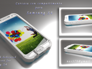 Samsung s4 Carcasa para usar con una batera ms grande 3D Print Models