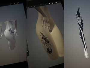 Tattoo Mockup for Procreate 3D Model