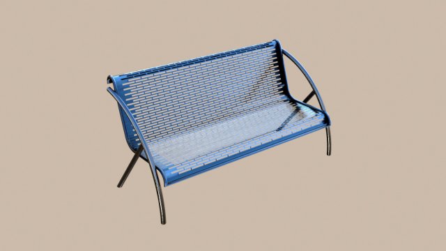 Outdoor Benches with Arms 3D 모델 .c4d .max .obj .3ds .fbx .stl .blend 