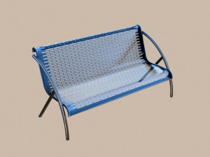 Outdoor Benches with Arms 3D Модель