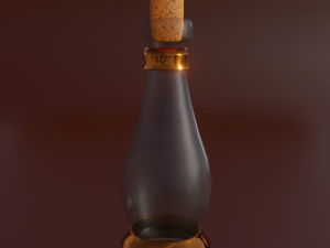 Empty potion bottle 3D Model