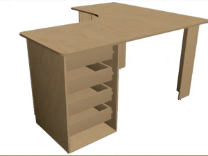 Computer desk 3D Model