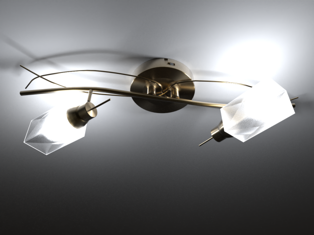 Chandelier Lamp 3D Model .c4d .max .obj .3ds .fbx .stl .blend 